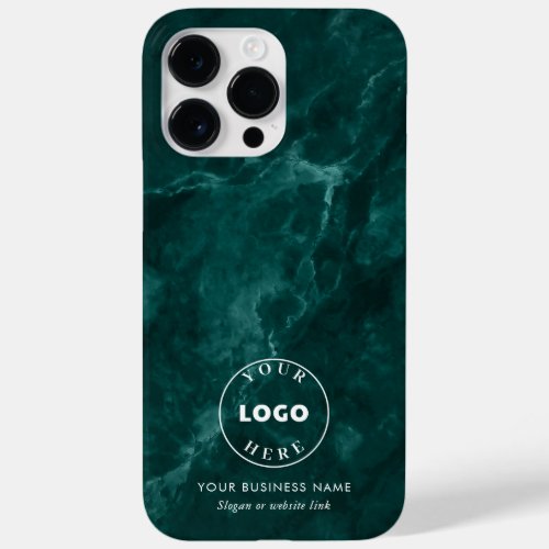 Business Logo Green Marble Corporate Employees Case_Mate iPhone 14 Pro Max Case