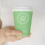 Business Logo Green Modern Professional  Paper Cups
