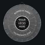 Business Logo Grey Company Promotional Modern Dart Board<br><div class="desc">Business logo,  grey,  company,  modern,  branding,  promotional,  elegant,  dartboard.</div>