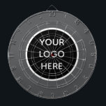 Business Logo Grey Company Promotional Modern Dart Board<br><div class="desc">Business logo,  grey,  company,  modern,  branding,  promotional,  elegant,  dartboard.</div>