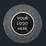 Business Logo Grey Company Promotional Modern Dart Board<br><div class="desc">Business logo,  grey,  company,  modern,  branding,  promotional,  elegant,  dartboard.</div>