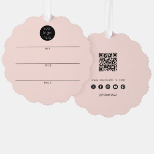 Business Logo Hang Tag Clothing Swing Price Tags Ornament Card