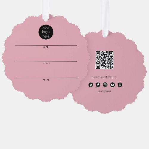 Business Logo Hang Tag Clothing Swing Price Tags Ornament Card