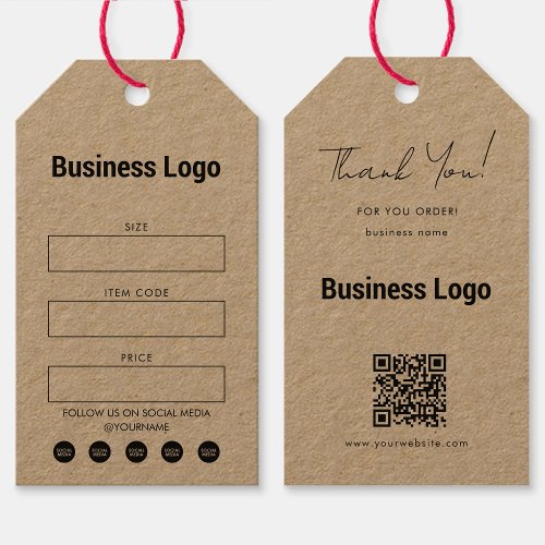 Business Logo Hang Tag Price Clothing Swing Tags 