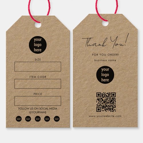 Business Logo Hang Tag Price Clothing Swing Tags 