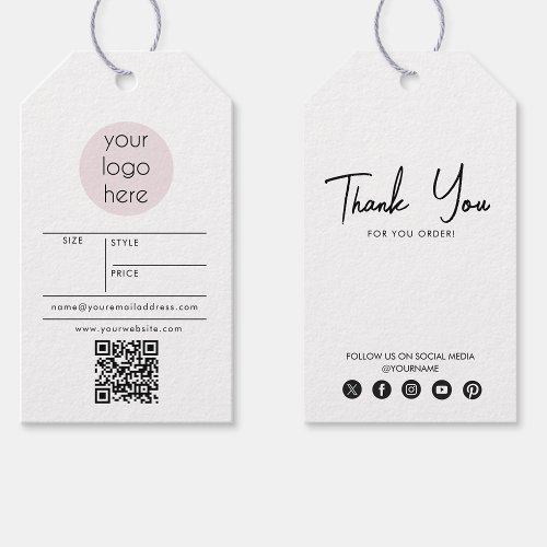 Business Logo Hang Tag Price Clothing Swing Tags