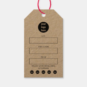 Business Logo Hang Tag Price Clothing Swing Tags