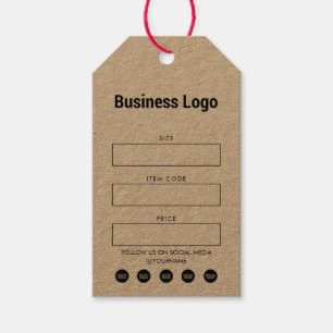 Business Logo Hang Tag Price Clothing Swing Tags 