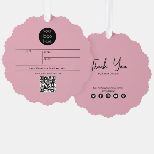 Business Logo Hang Tag Price Clothing Swing Tags  Ornament Card