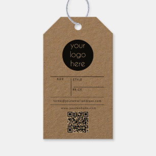 Business Logo Hang Tag Price Clothing Tags Beige