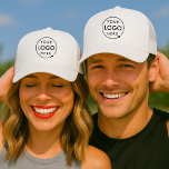 Business Logo Hat | Company Branded Trucker Cap<br><div class="desc">A professional custom business logo hat designed in a clean, modern style, perfect for company branding and employee uniforms. This customizable cap can feature your business logo, name, or slogan for a consistent and professional look across your team. Ideal for staff uniforms, promotional events, trade shows, or casual wear, this...</div>