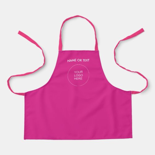Business Logo Here Add Text Or Name Pink Template Apron