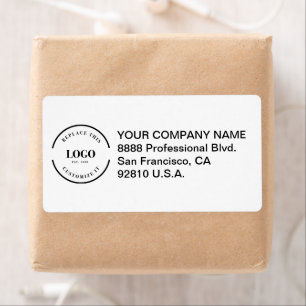 Business logo here Custom Corporate address Label