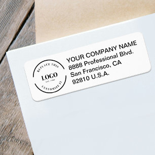 Business logo here Custom Corporate Return address Label