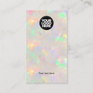 Business Logo Holographic Earring Display Card