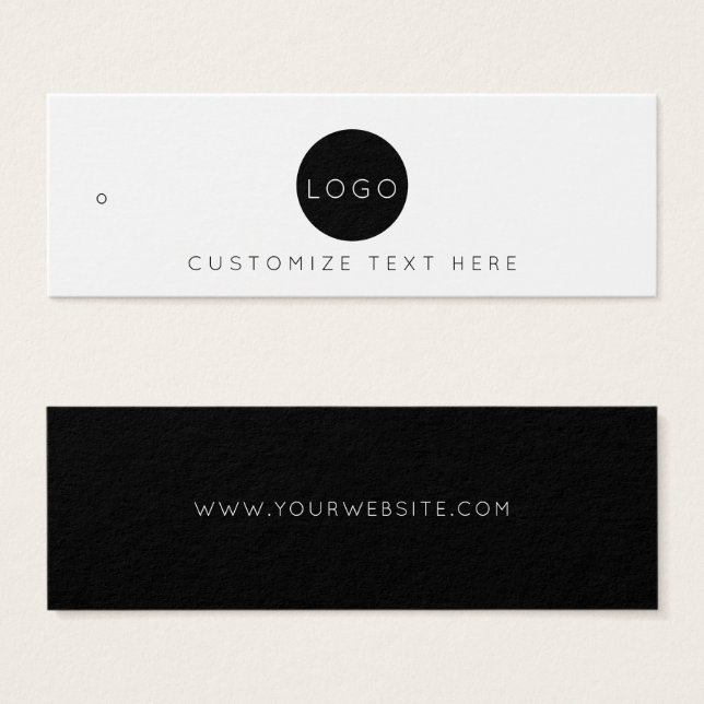 Business Logo  Label Hang Tag (Front & Back)