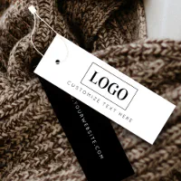 Leopard Print Small Business Hang Tag Boutique Clothing Tag Template Modern  Minimalist Product Tag Editable Retail Tags 