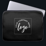 Business Logo Laptop Sleeve<br><div class="desc">Modern business logo laptop sleeve. Add your own logo in this space. Personal or business logo. Great company swag for your employees to present a professional branded image.</div>