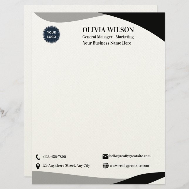 Business Logo Letterhead (Front/Back)