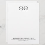 Business Logo Letterhead with Minimalist Design<br><div class="desc">Make a great impression with this minimalist business letterhead featuring your company logo at the top and your contact information at the bottom. The simple and elegant design is perfect for professional correspondence, and the white background allows your logo and text to stand out. The gray typography adds a touch...</div>