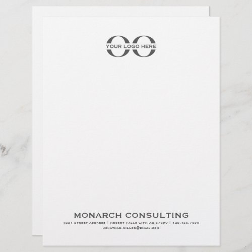 Business Logo Letterhead with Minimalist Design