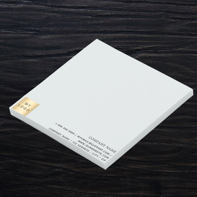 Business logo light gray post-it notes (Creator Uploaded)