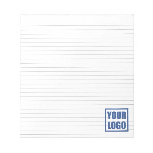 Business Logo Lined Notepad