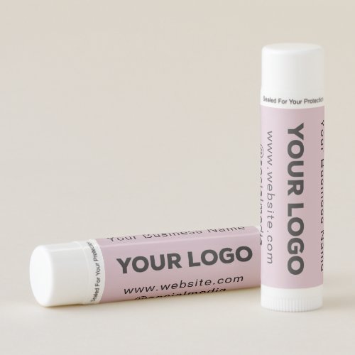 Business Logo Lip Balm Natural Beeswax Promotional