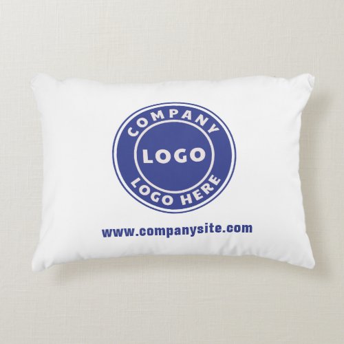 Business Logo Matching Corporate and Guesthouse Accent Pillow