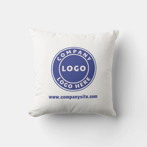 Business Logo Matching Corporate Showroom Throw Pillow