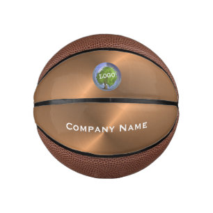 Business Logo Mini Copper Basketball