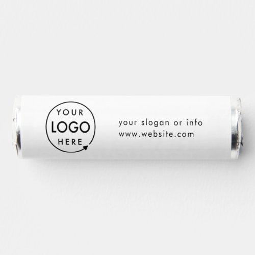 Business Logo Minimal Simple White Professional Breath Savers Mints