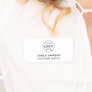 Business Logo | Minimal White Employee Staff Name Tag