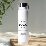 Business Logo Minimal White Water Bottle<br><div class="desc">Introducing our custom-designed water bottle, the perfect embodiment of style, sustainability, and functionality, tailor-made for your small business. Whether you’re looking to promote your brand, spread a message, or simply offer a thoughtful gift to your clients and customers, our custom water bottle is the ideal canvas for your logo and...</div>