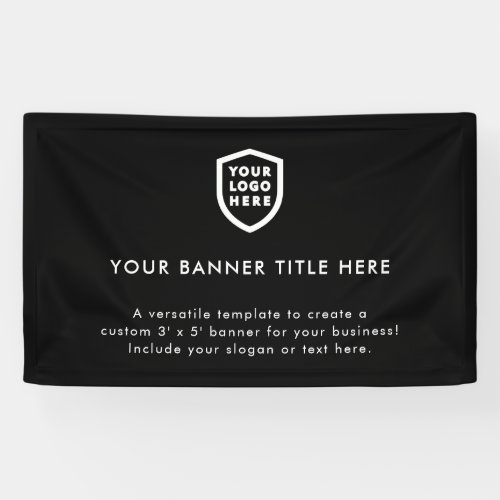 Business Logo  Minimalist Clean Simple Black 5 Banner