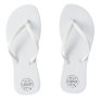 Business Logo | Minimalist Clean Simple White Flip Flops