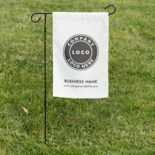 Business Logo Minimalist Modern Promotional Garden Flag