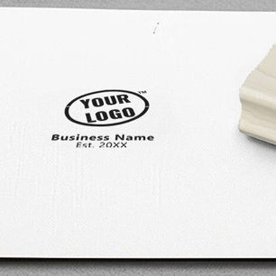 Business Logo Minimalist Professional Promotional  Rubber Stamp