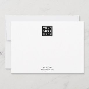 Business Logo   Minimalist Professional White Note