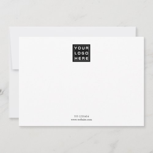 Business Logo  Minimalist Professional White Note