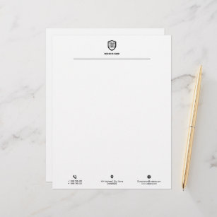 Business Logo   Minimalist Simple Clean Letterhead