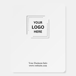 Business Logo Minimalist Simple Clean White Foam Board