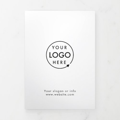 Business Logo  Minimalist Simple Trifold Brochure