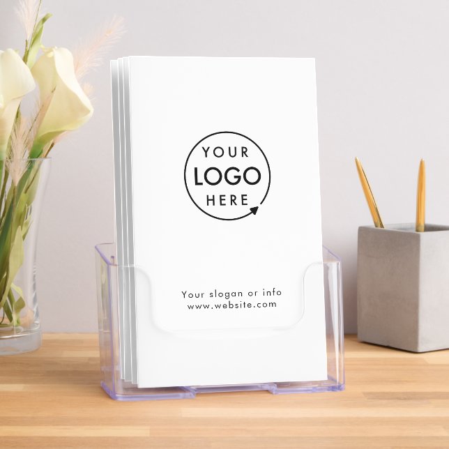 Business Logo Minimalist Simple Trifold Brochures (Insitu)