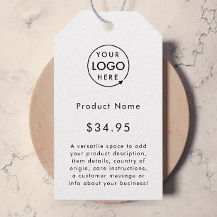 Business Logo Minimalist Simple White Price Tags