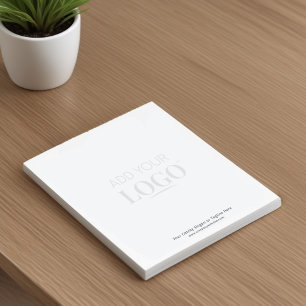 Business Logo Minimalist Watermark Notepad