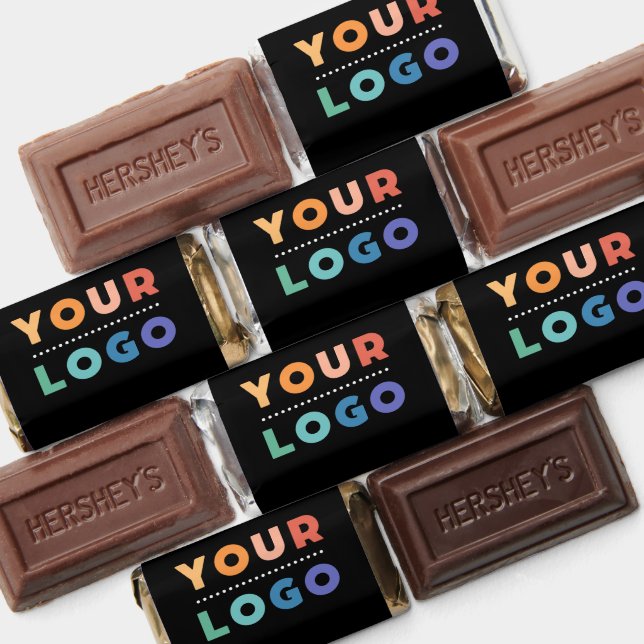 Business Logo Modern Black Promotional Branded Hershey's Miniatures (Assorted)