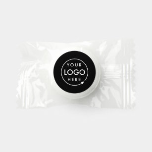 Business Logo Modern Black Promotional Swag Mint Life Saver® Mints