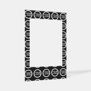 Business Logo Modern Black Selfie Frame