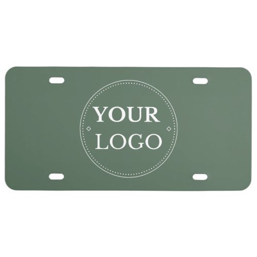 Business Logo Modern Branded Professional  License Plate
